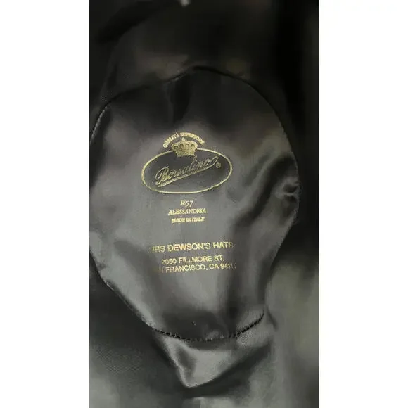 BORSALINO ALLESSANDRIA ITALY BOGART FEDORA FELT HAT - Picture 5 of 7